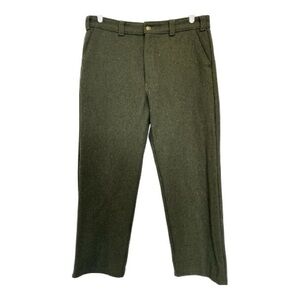 Vintage Codet 222L Mens Sz 38x29 Wool Blend Hunting Pants Canada Made Green
